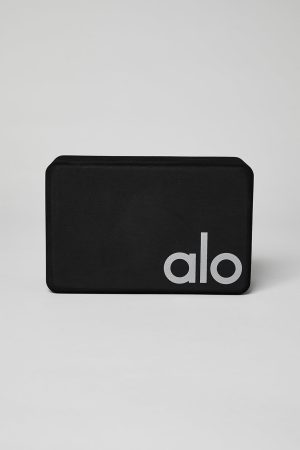 Uplifting Yoga Block - Black/Silver