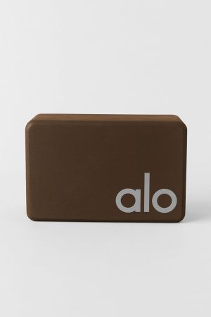 Uplifting Yoga Block - Espresso/Silver