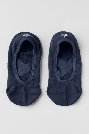 Women's Pivot Barre Sock - Navy