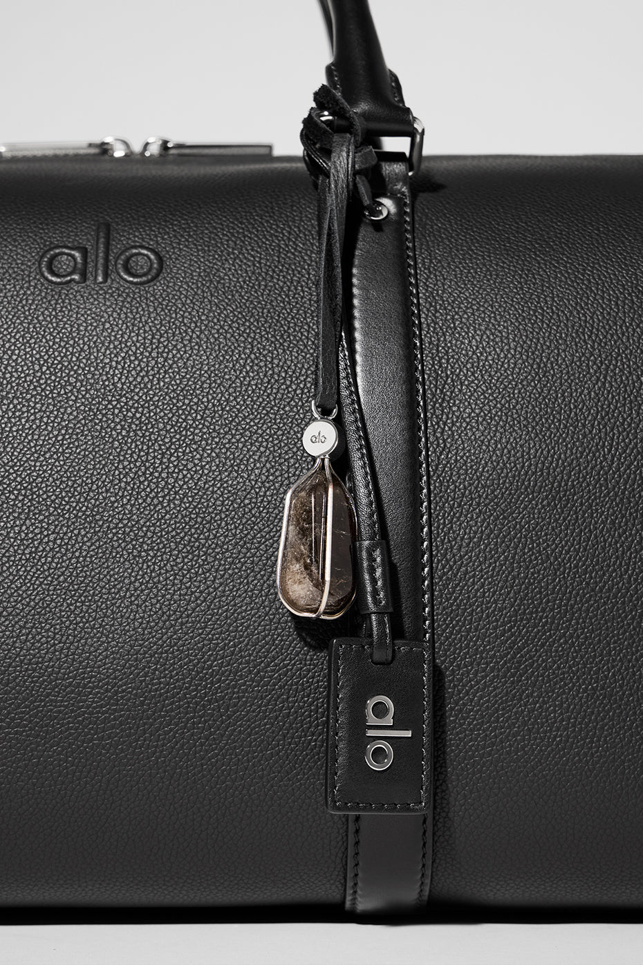 ALO Voyage Duffle - Black Leather - Image 5