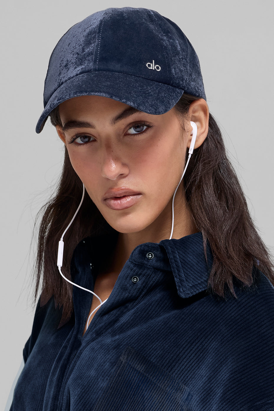 Velvet Off-Duty Cap - Navy - Image 2