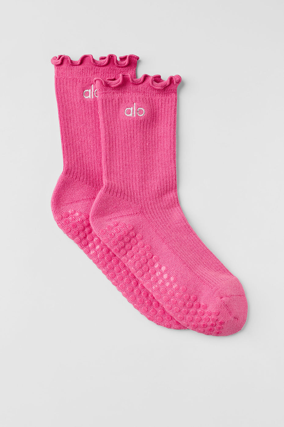 Lettuce Edge Grip Sock - Paradise Pink