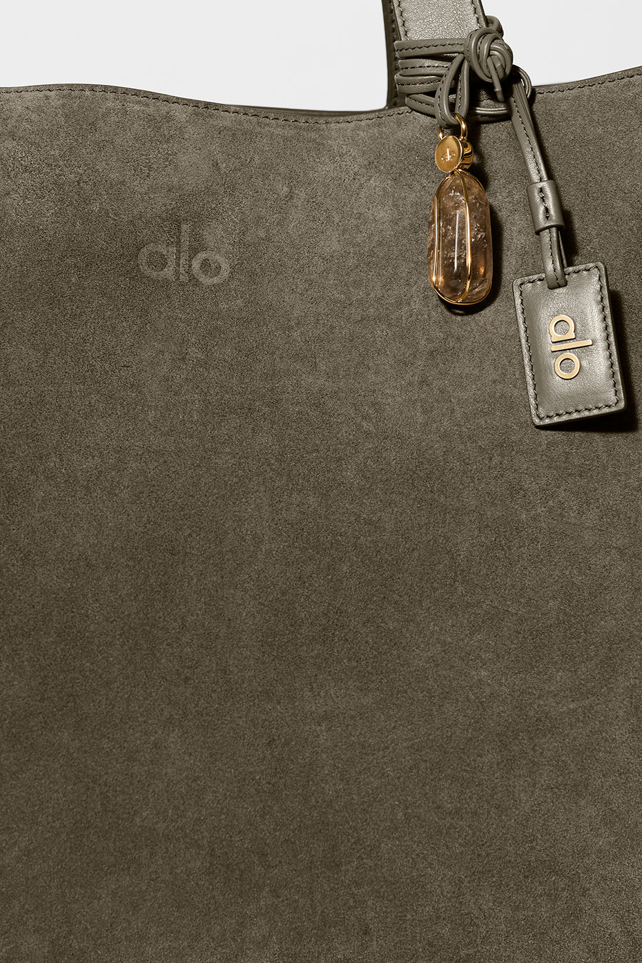 ALO Tranquility Tote - Olive Tree Suede - Image 5