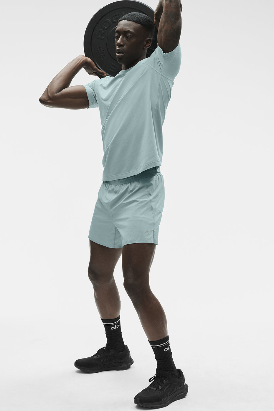 ALO Vapor Crewneck Short Sleeve - Desert Sage - Image 5