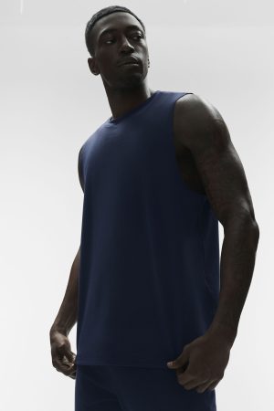 Conquer Muscle Tank - Navy