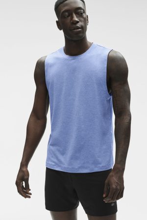 Conquer Muscle Tank - Provence Blue Heather