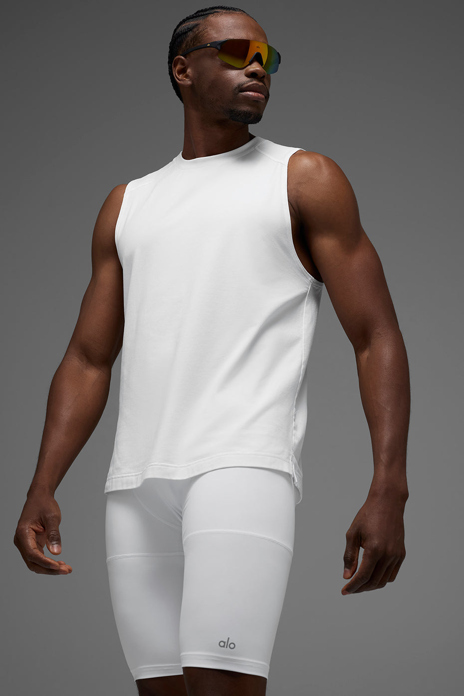 ALO Vapor Muscle Tank - White - Image 5