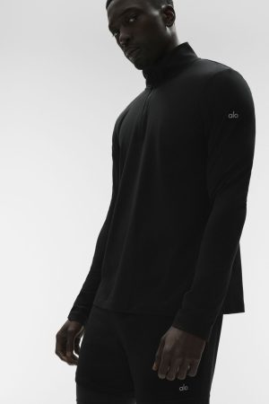 Conquer 1/4 Zip Reform Long Sleeve - Black