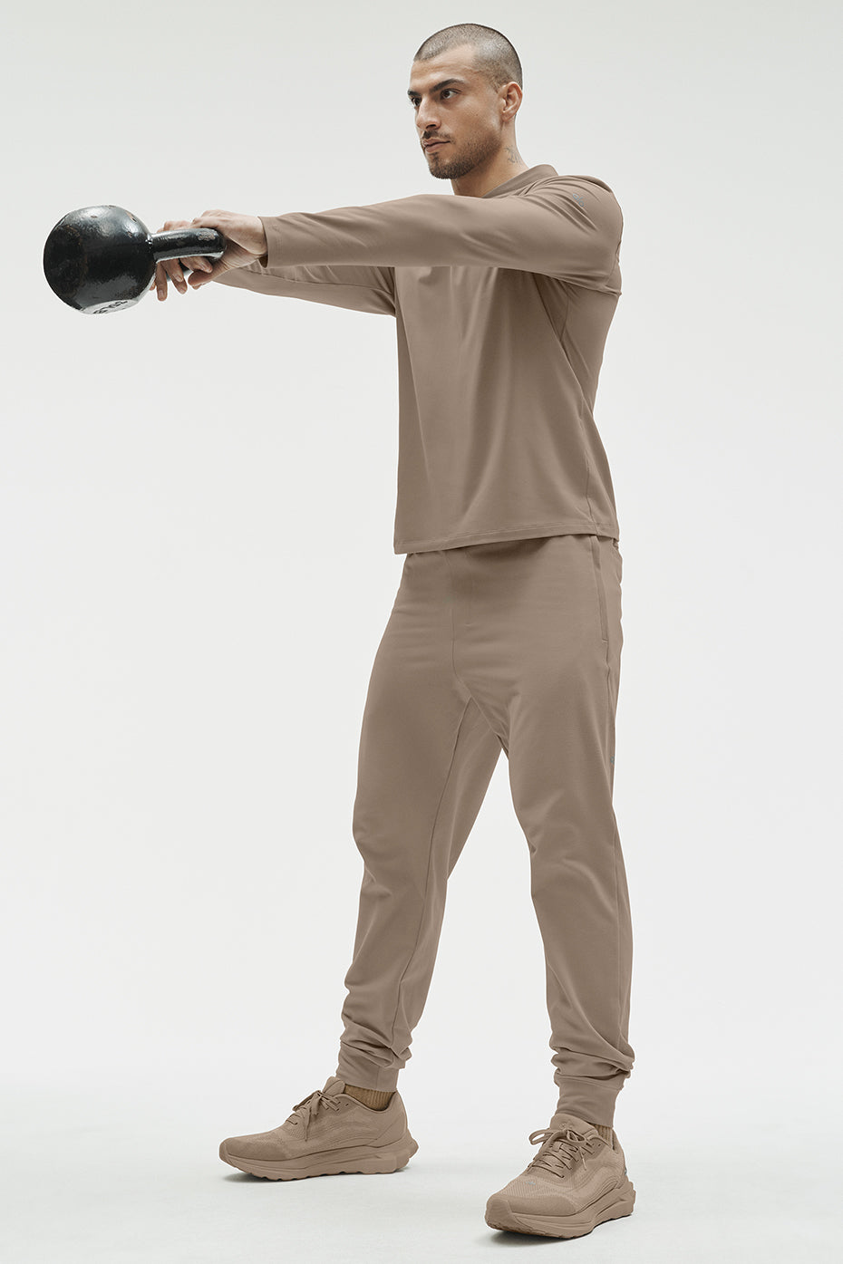 Conquer Reform Long Sleeve With Hood - Gravel - Image 5