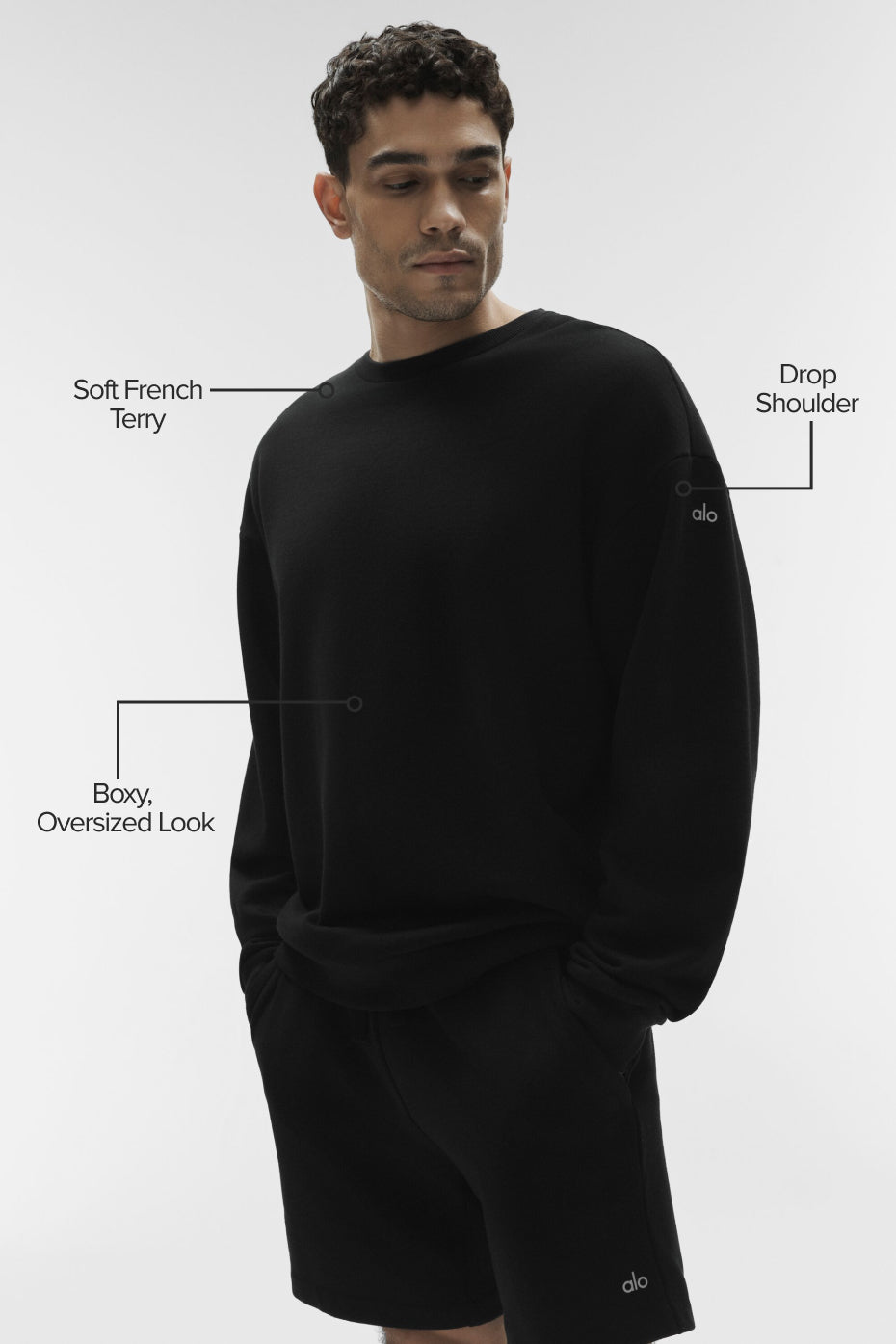 Chill Crew Neck Pullover - Black - Image 2