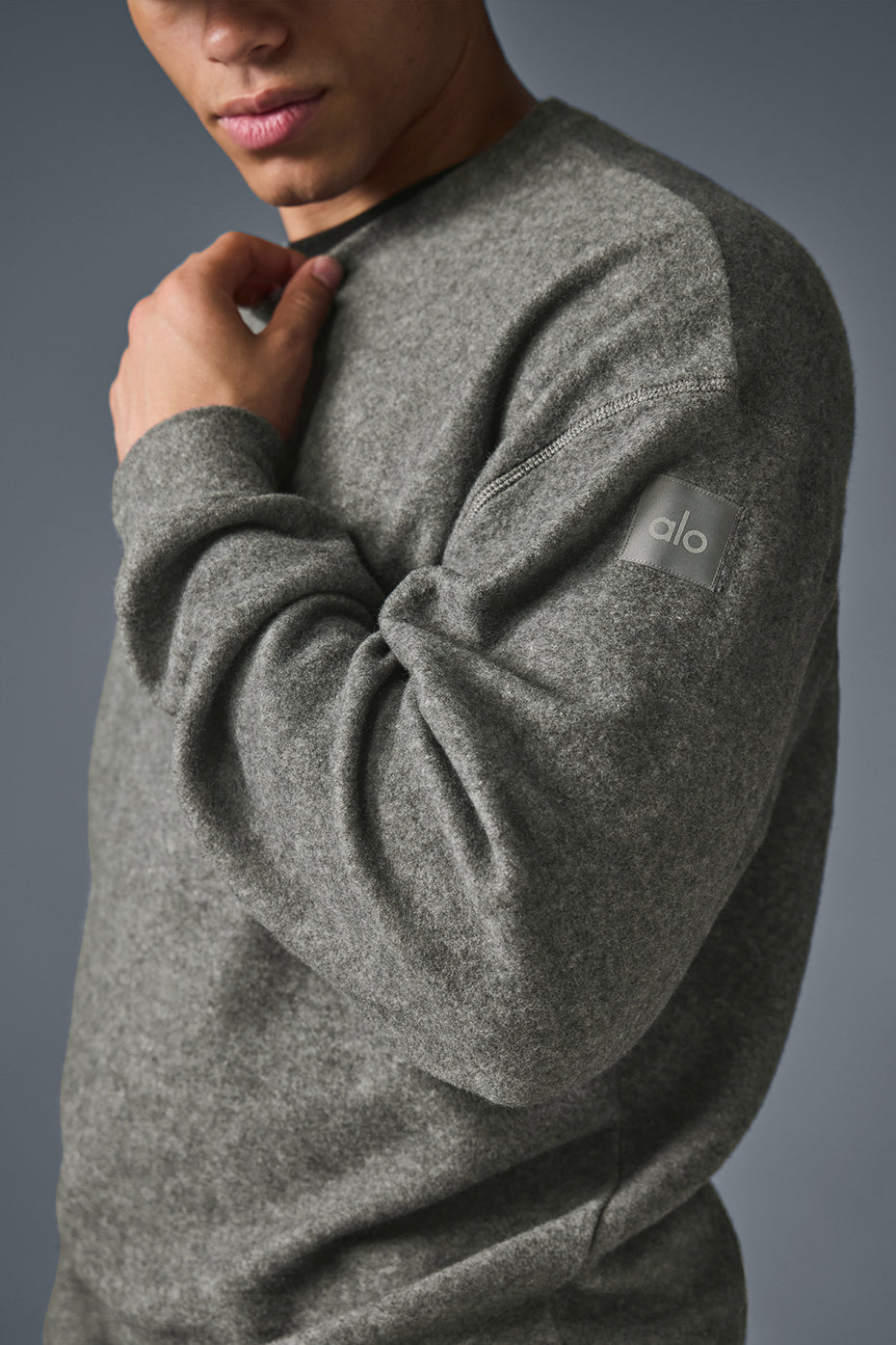 Triumph Restore Crew Neck Sweatshirt - Grey Triblend - Image 4