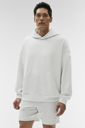 Double Take Hoodie - White Heather