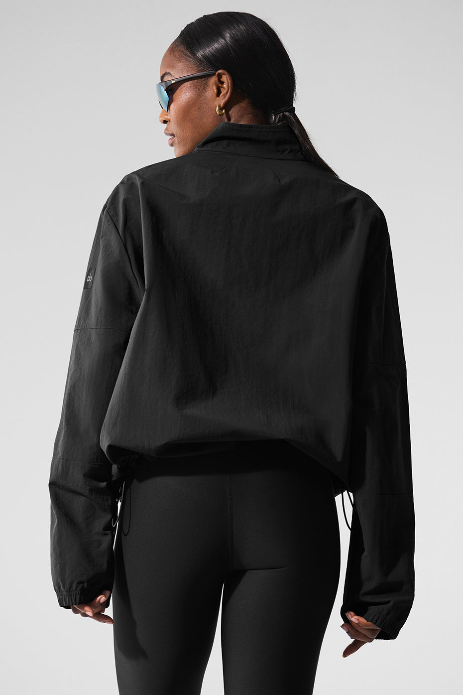Light Weight Takeaway Track Pullover - Black - Image 2