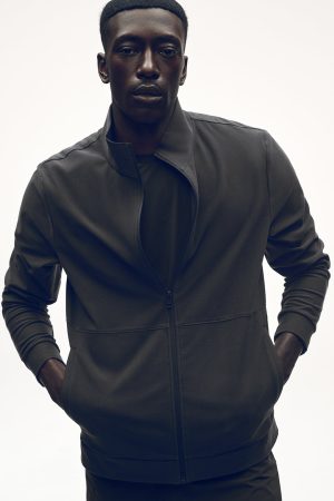 Conquer Max Mock Neck Full Zip - Anthracite