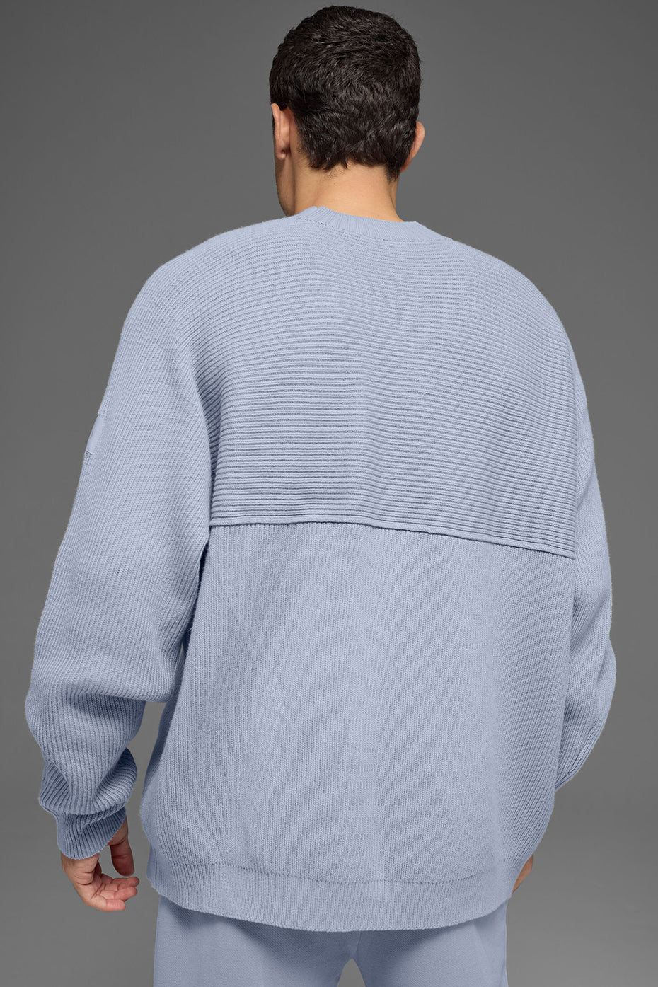 Domain Shift Rib Knit Sweater Crew - Winter Frost - Image 2