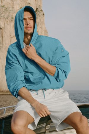 Axis Hooded Pullover - Blue Breeze