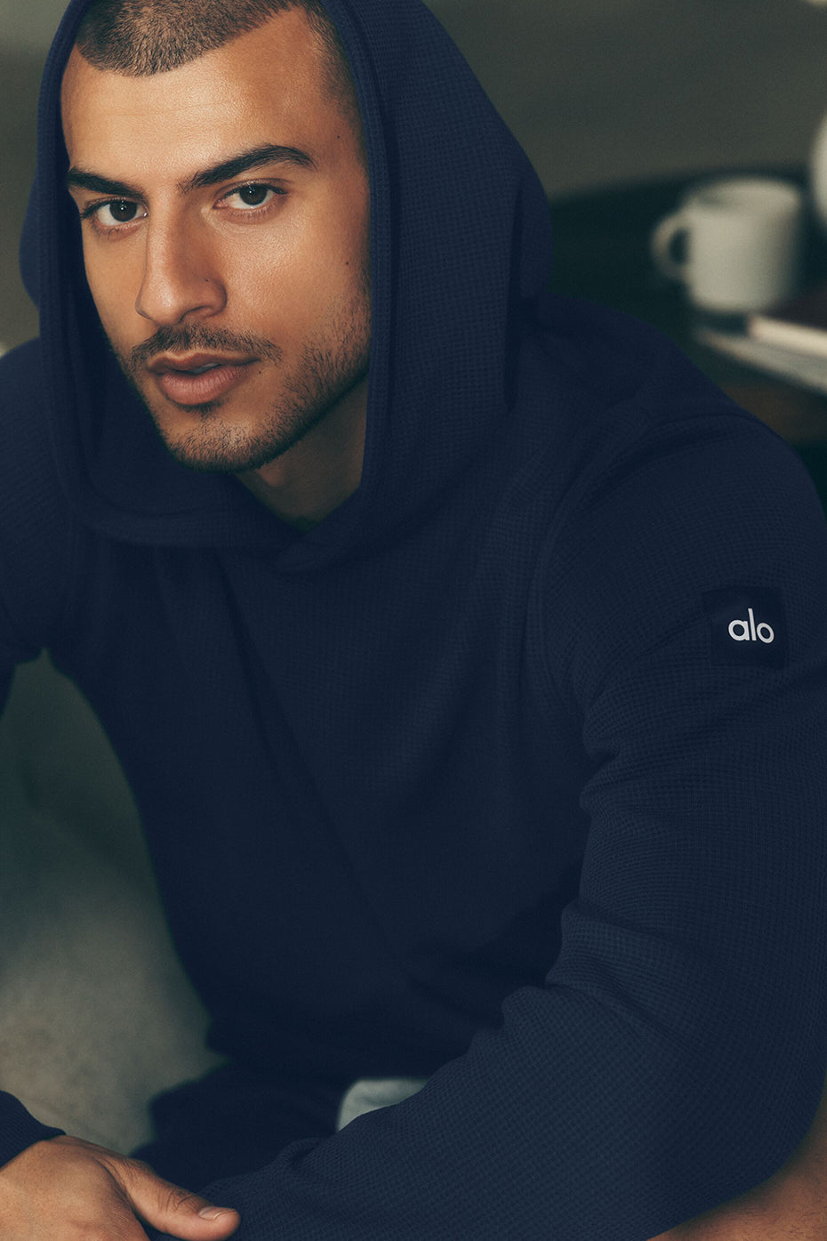 Waffle Lounge Hoodie - Navy