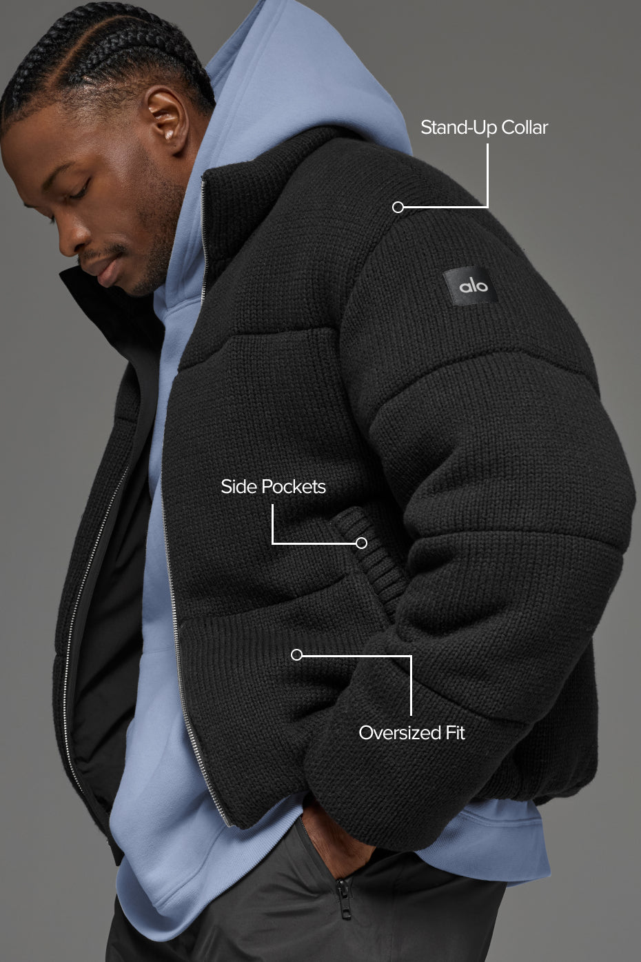 Stage Sweater Puffer - Black - Image 2