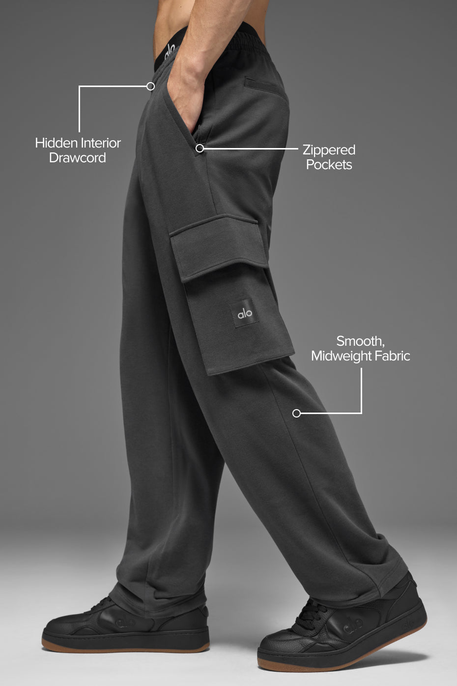 Double Take Cargo Pant - Anthracite - Image 2