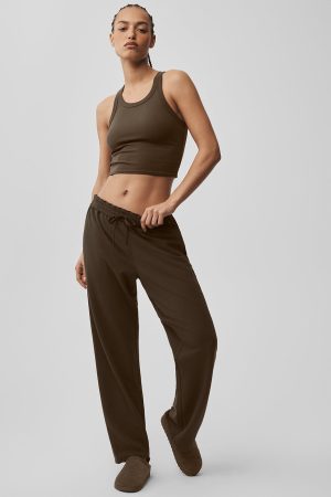 Double Take Straight Leg Pant - Espresso