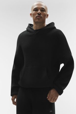 Scholar Hooded Sweater - Black