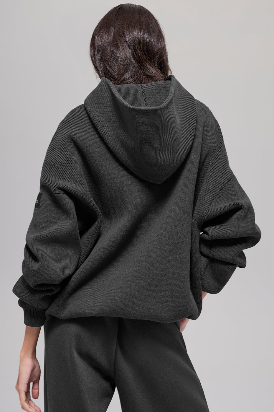Scholar Hooded Sweater - Anthracite - Image 3
