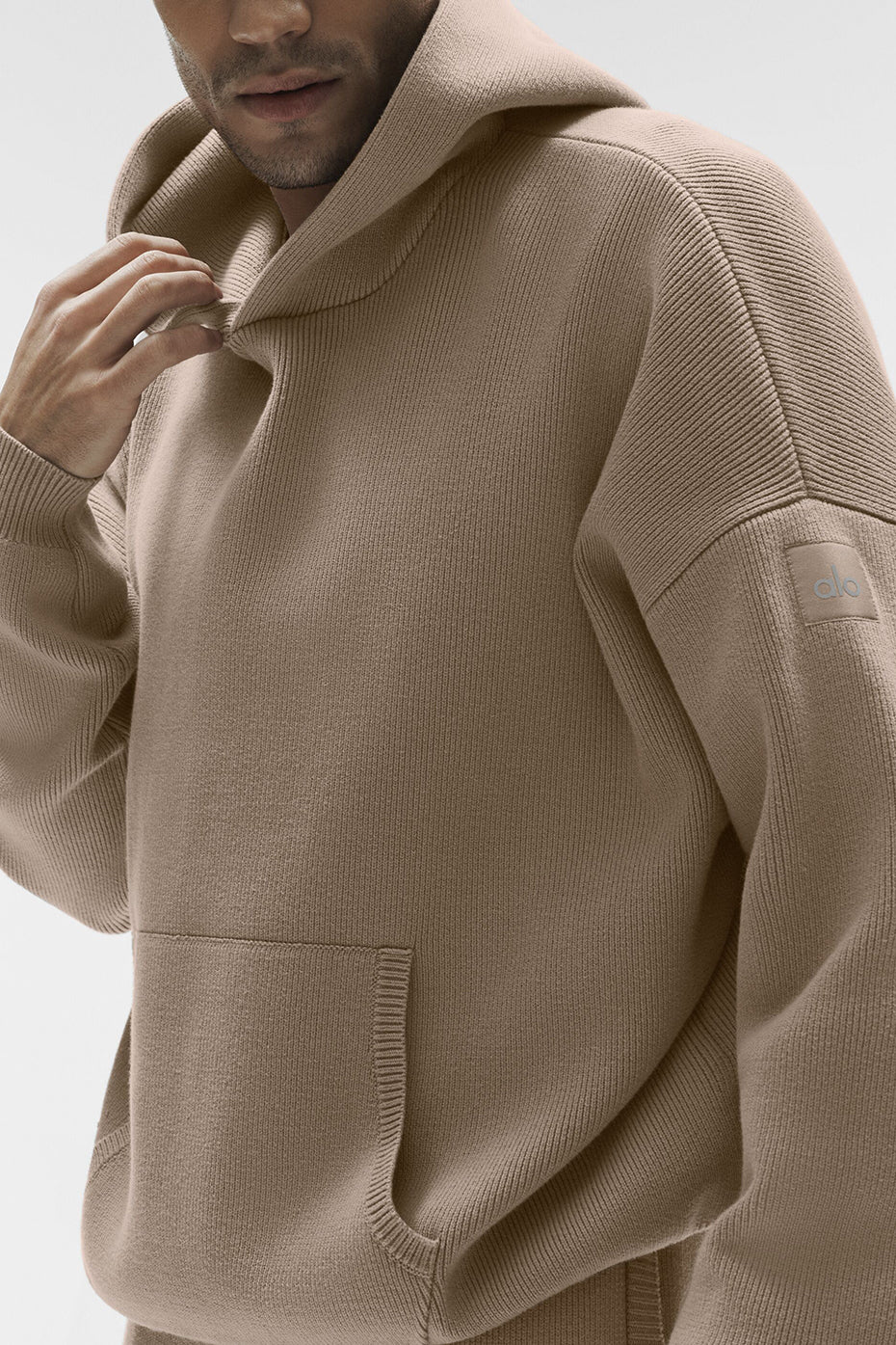Scholar Hooded Sweater - Gravel - Image 4