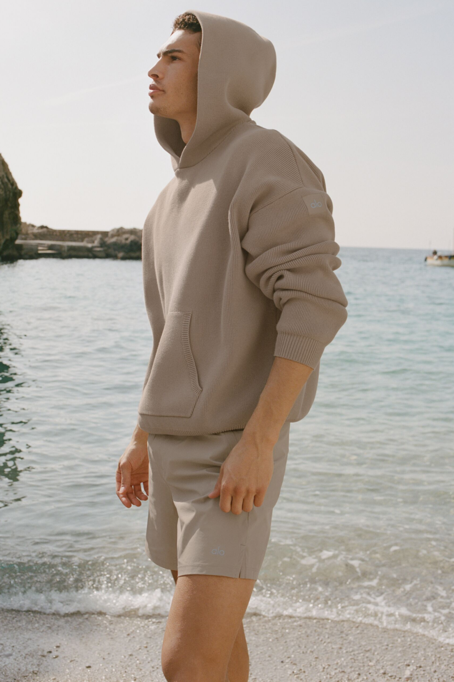 Scholar Hooded Sweater - Gravel