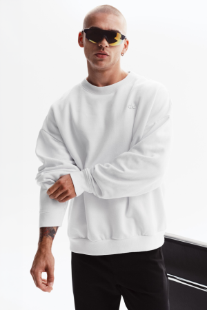 Accolade Crew Neck Pullover - White
