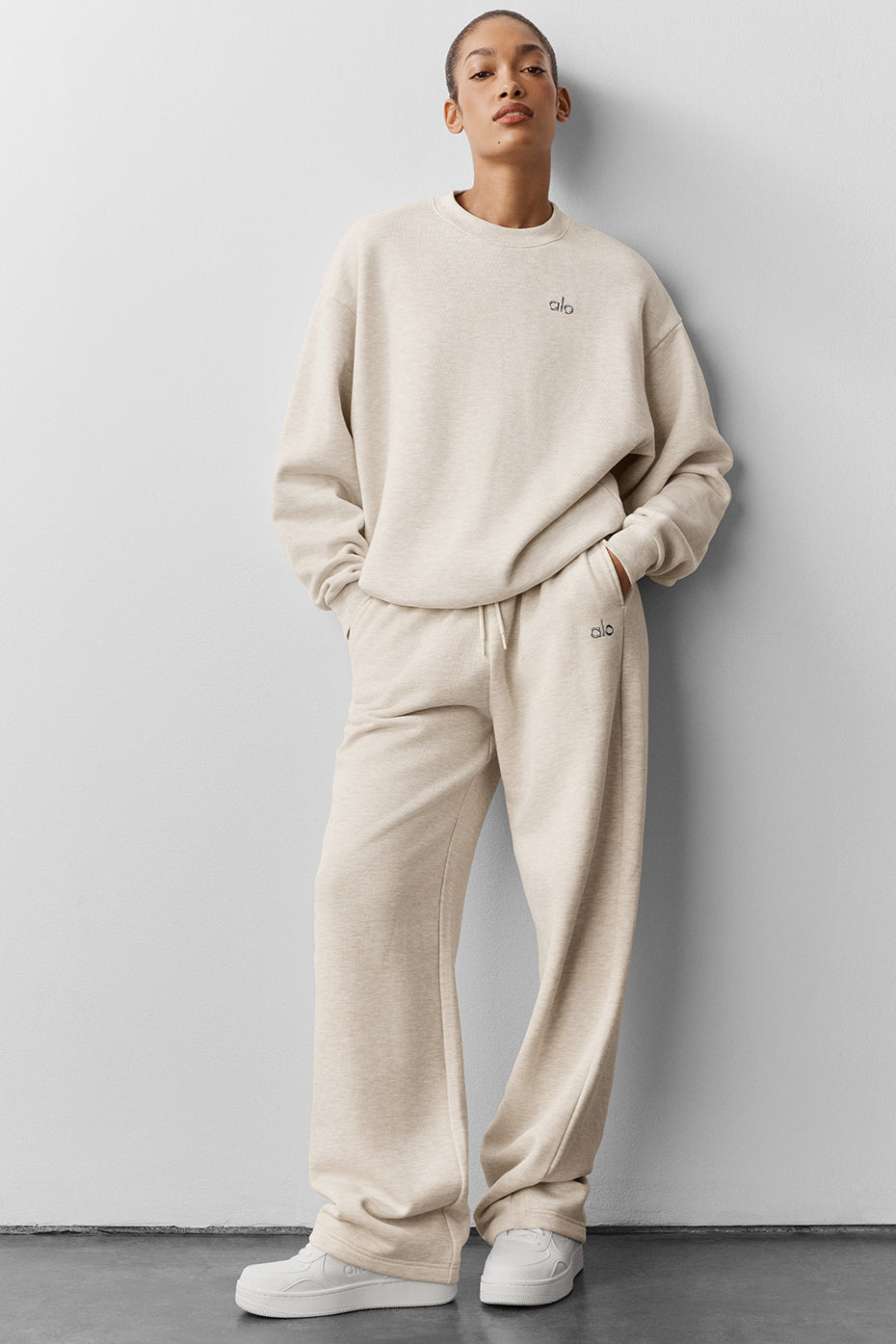 Accolade Crew Neck Pullover - Oatmeal Heather - Image 5