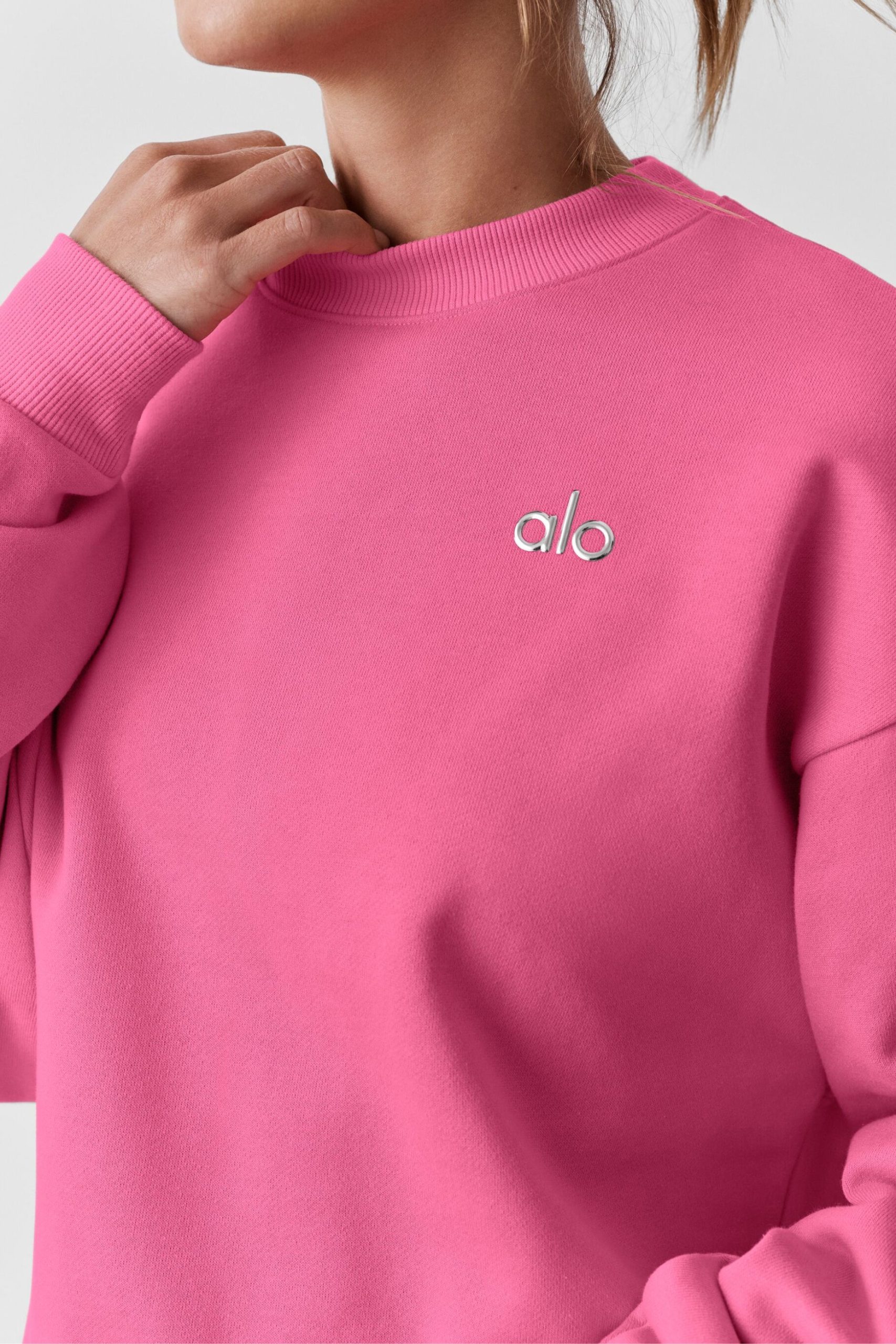 Accolade Crew Neck Pullover - Paradise Pink - Image 4