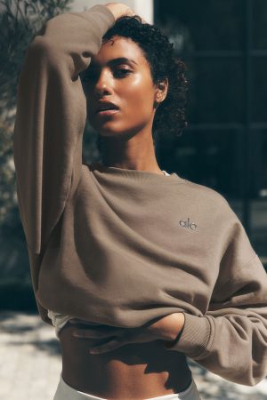 Accolade Crew Neck Pullover - Gravel