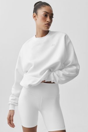 Accolade Crew Neck Pullover - White