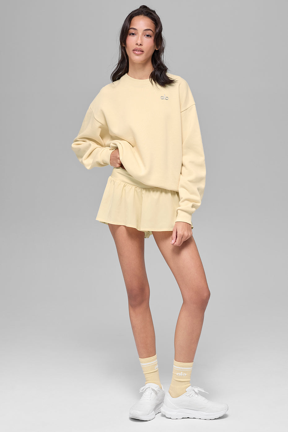 Accolade Crew Neck Pullover - Candlelight Yellow - Image 3