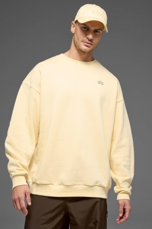 Accolade Crew Neck Pullover - Candlelight Yellow