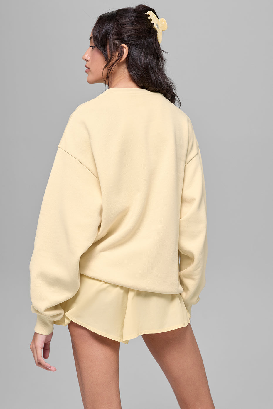 Accolade Crew Neck Pullover - Candlelight Yellow - Image 2
