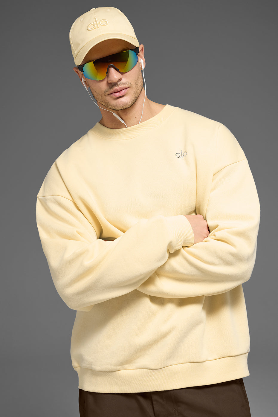 Accolade Crew Neck Pullover - Candlelight Yellow - Image 4