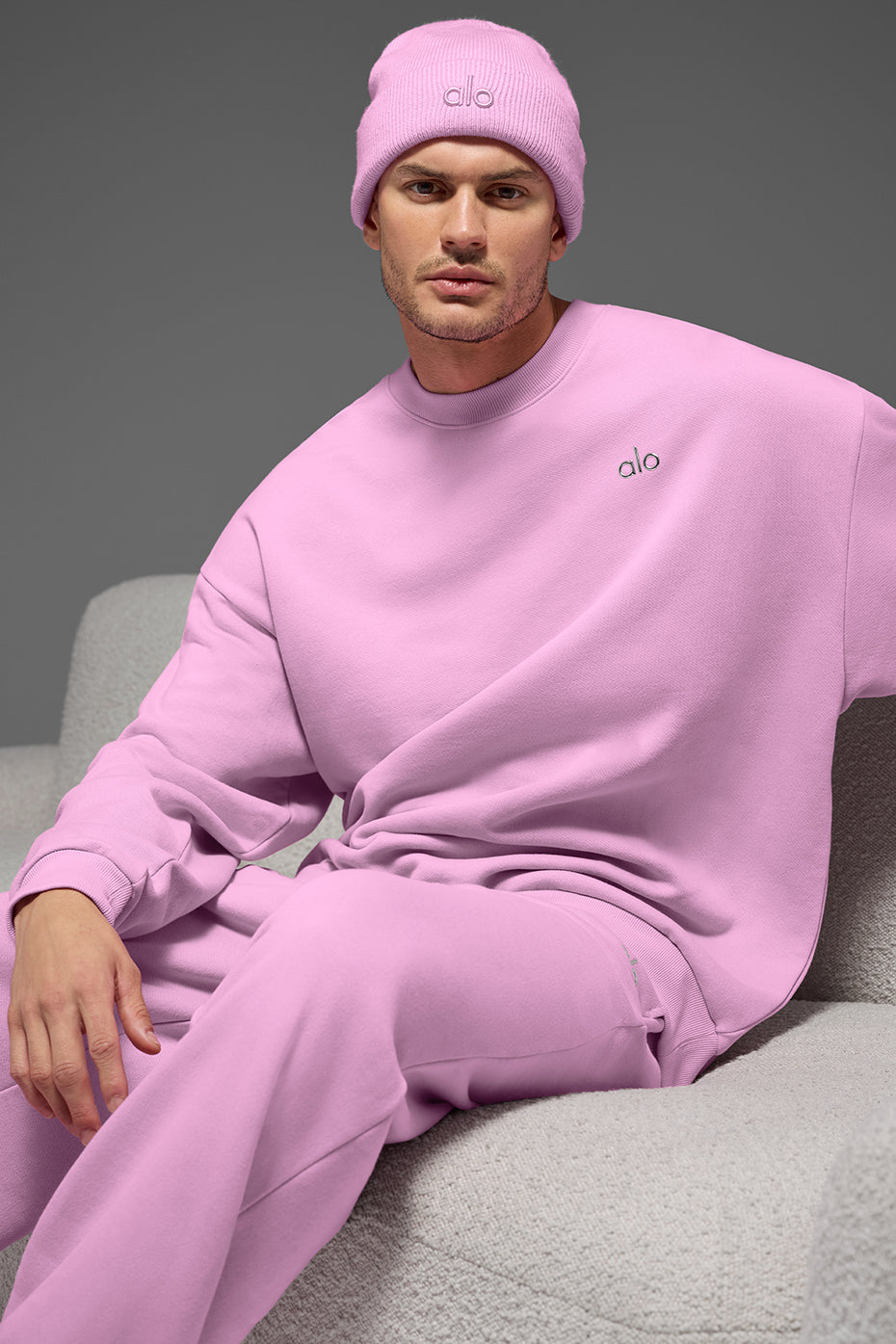 Accolade Crew Neck Pullover - Candy Heart Pink - Image 4