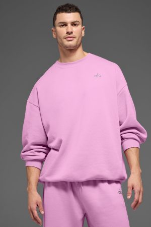 Accolade Crew Neck Pullover - Candy Heart Pink