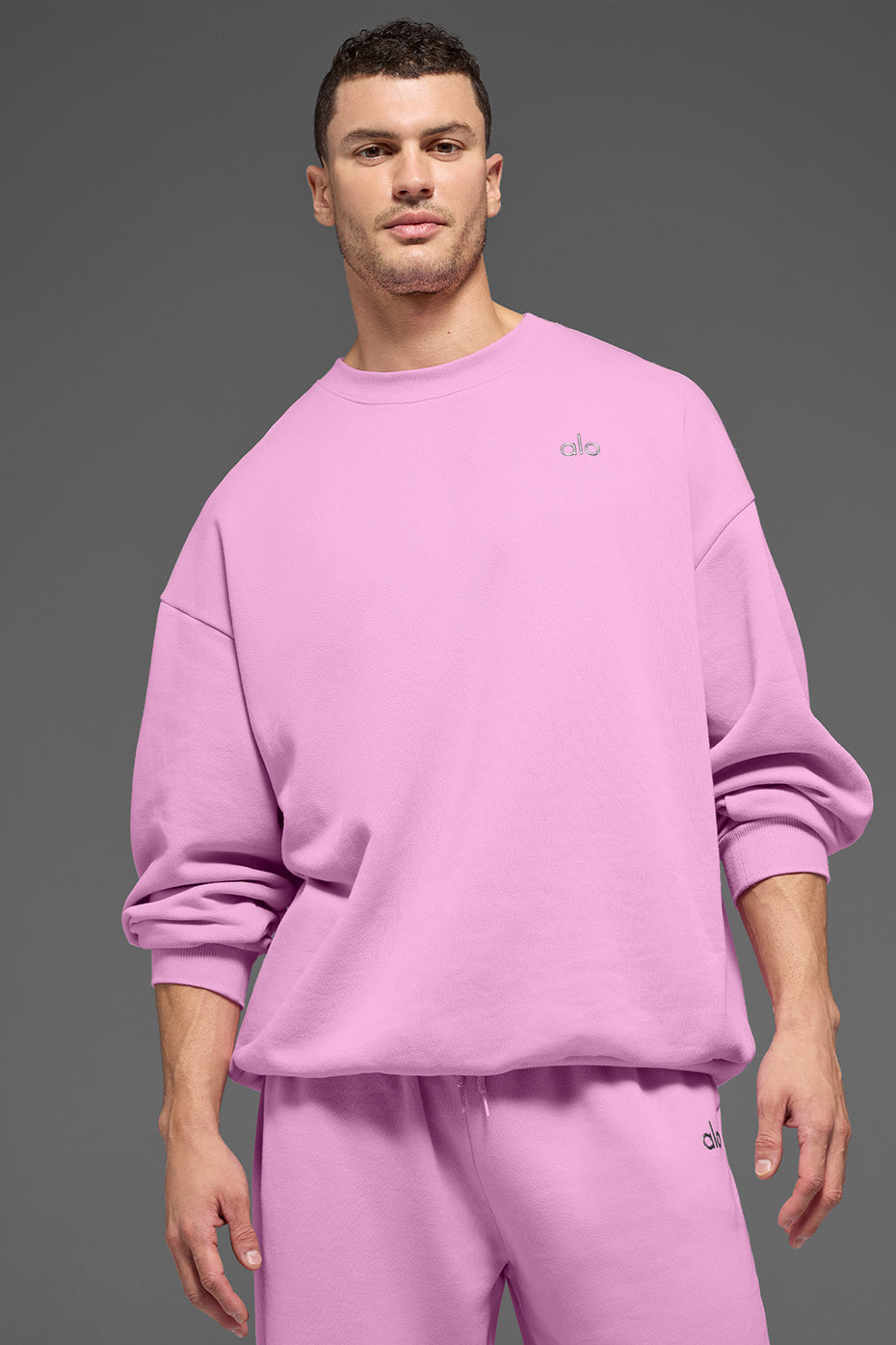 Accolade Crew Neck Pullover - Candy Heart Pink