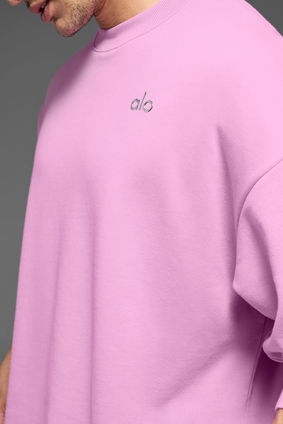 Accolade Crew Neck Pullover - Candy Heart Pink - Image 3
