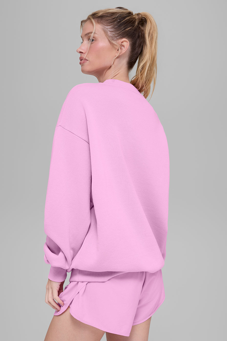 Accolade Crew Neck Pullover - Candy Heart Pink - Image 2