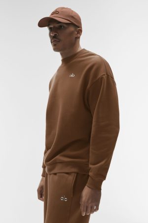 Accolade Crew Neck Pullover - Sun Kissed Brown