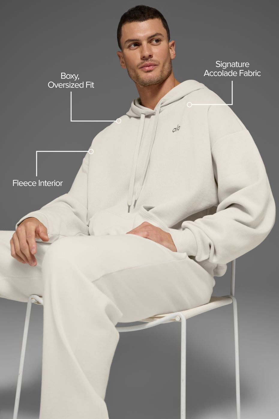 Accolade Hoodie - Bone - Image 2
