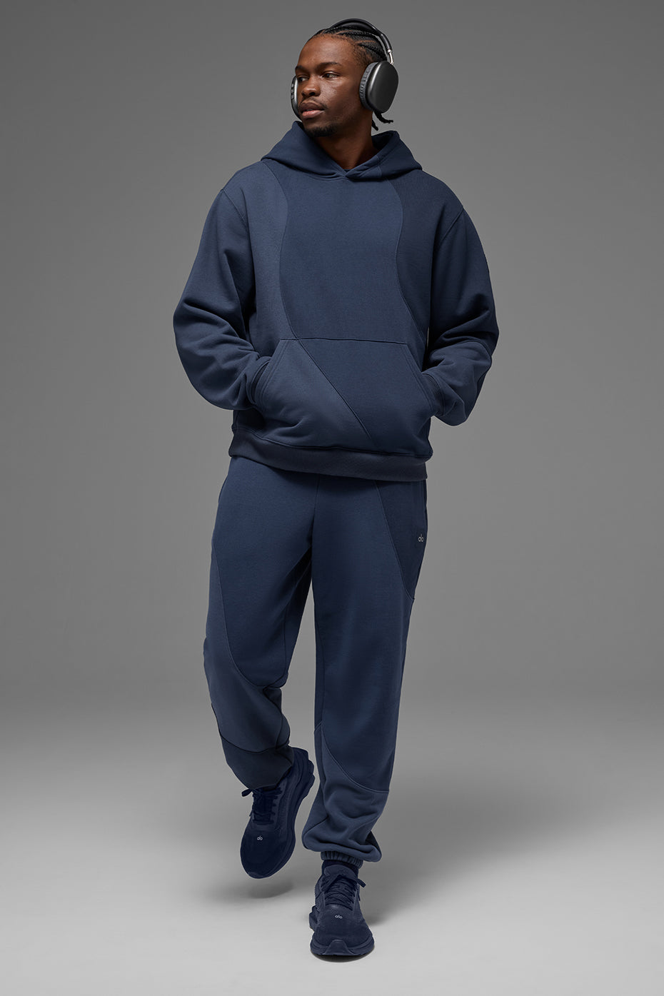 Make Waves Hoodie - Navy Tonal - Image 4
