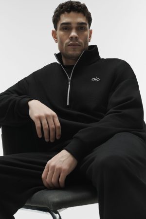 Accolade 1/4 Zip Pullover - Black