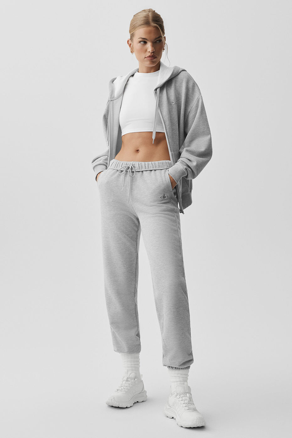 Accolade Full Zip Hoodie - Athletic Heather Grey - Image 6