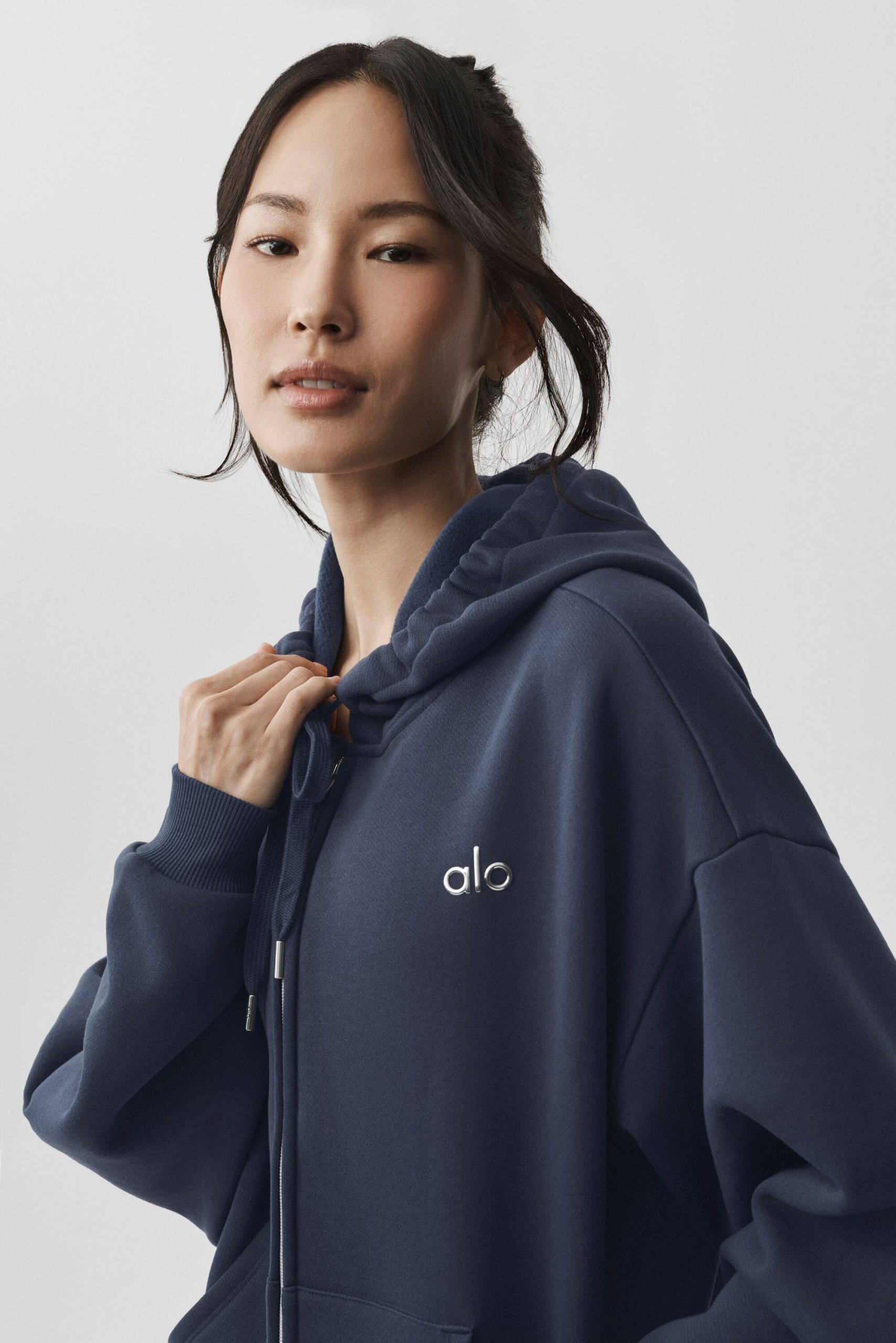 Accolade Full Zip Hoodie - Navy - Image 4