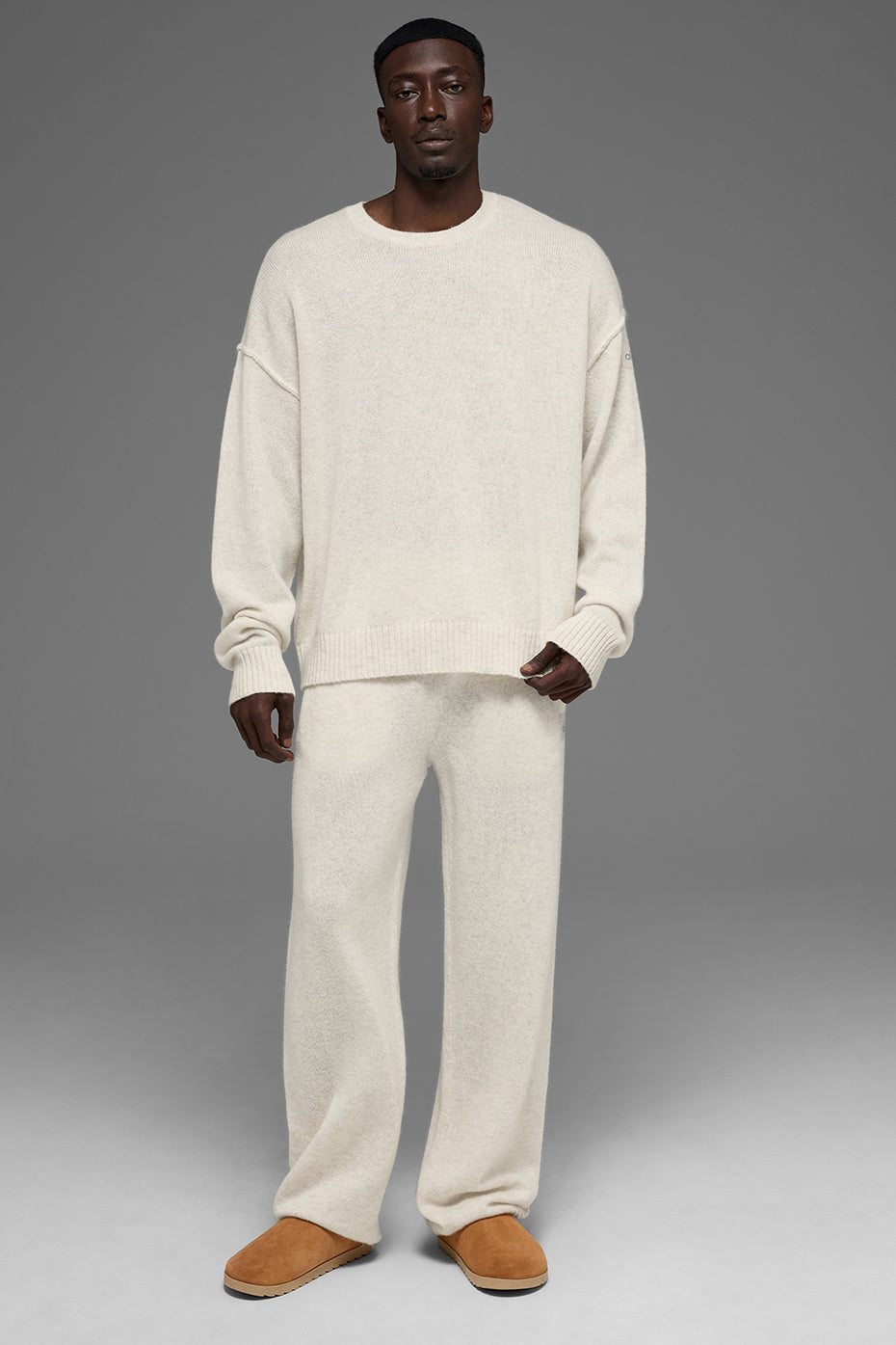 Unisex Wool?Cashmere New Class Crewneck Sweater - Bone Heather - Image 5
