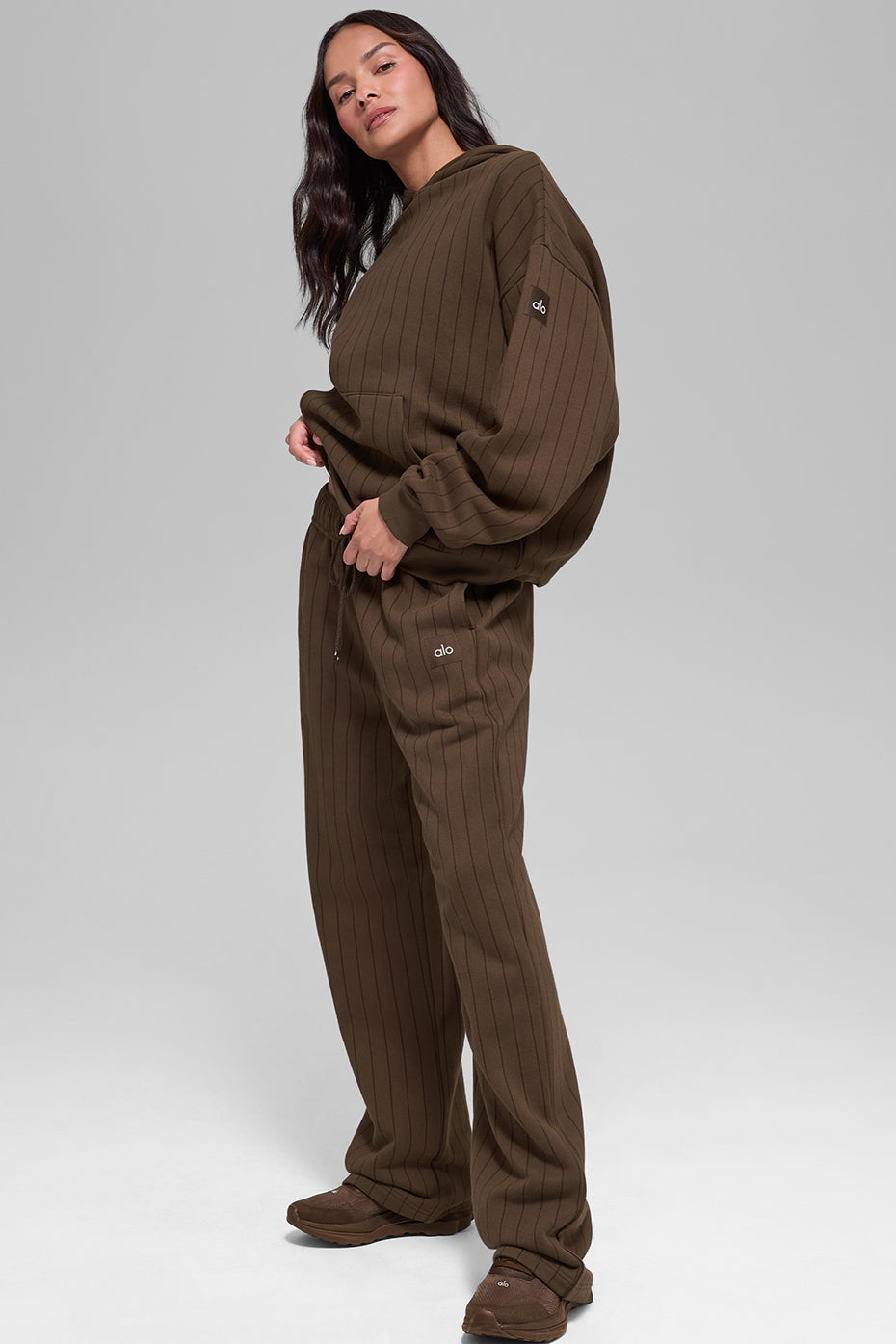 Pinstripe Hoodie - Espresso Pinstripe - Image 5